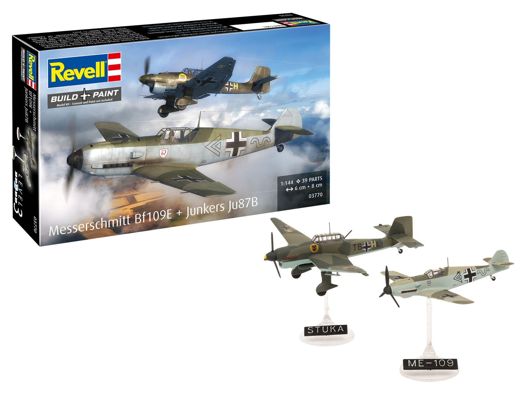 1/144 Messerschmitt Bf109E & Junkers Ju87B