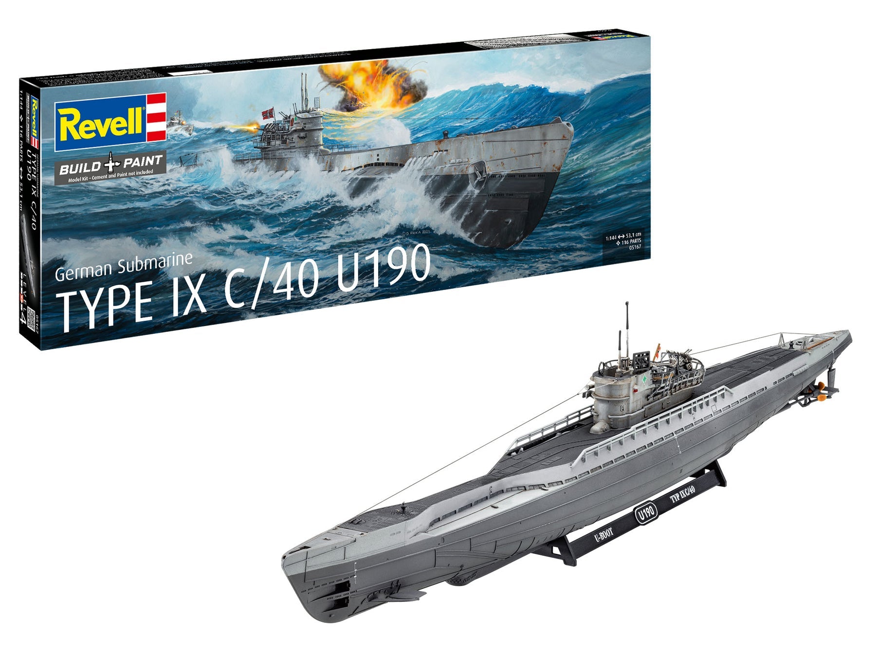 1/144 German Submarine Type IX C/40 U190
