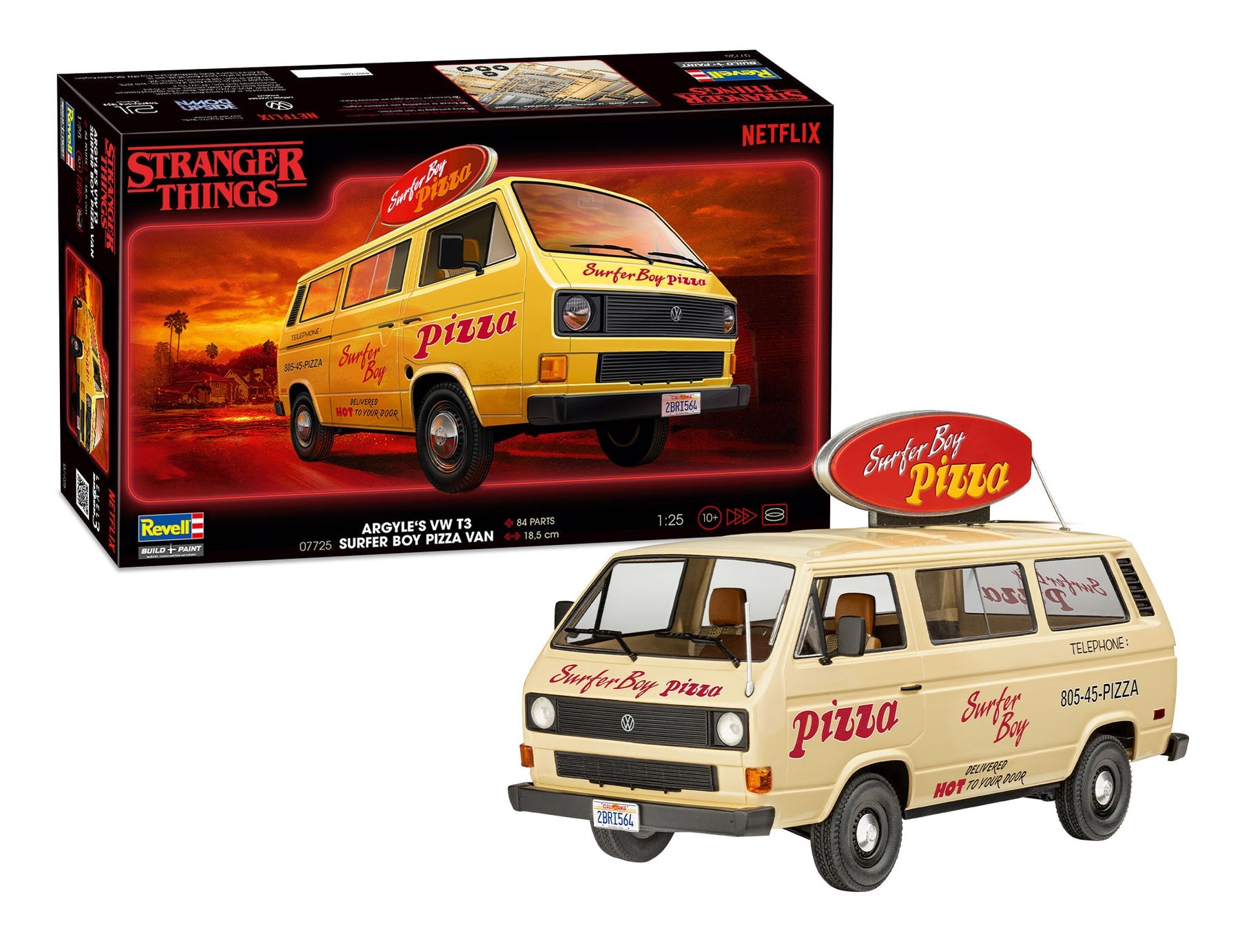 1/24 Stranger Things - Argyle's VW T3 Surfer Boy Pizza Van