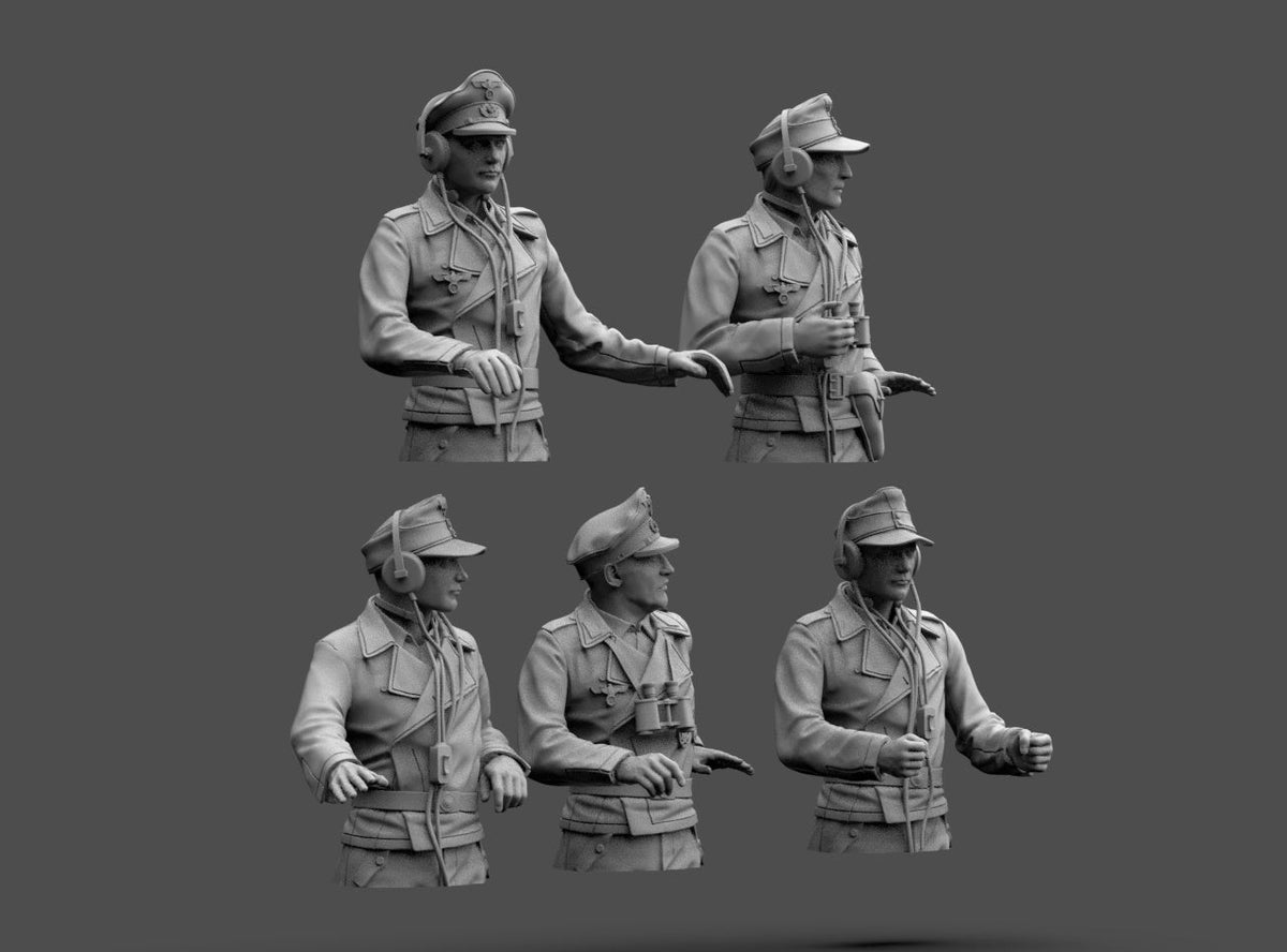 Mezzo Busto Comandante Carro Tedesco WWII
