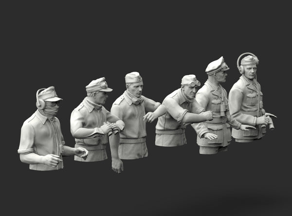 Rommel e Staff Afrika Korps – Mezzi Busti