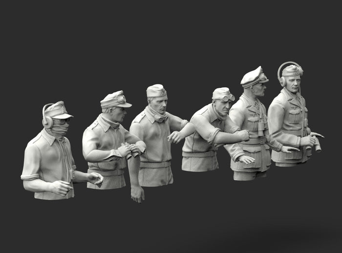 Rommel e Staff Afrika Korps – Mezzi Busti