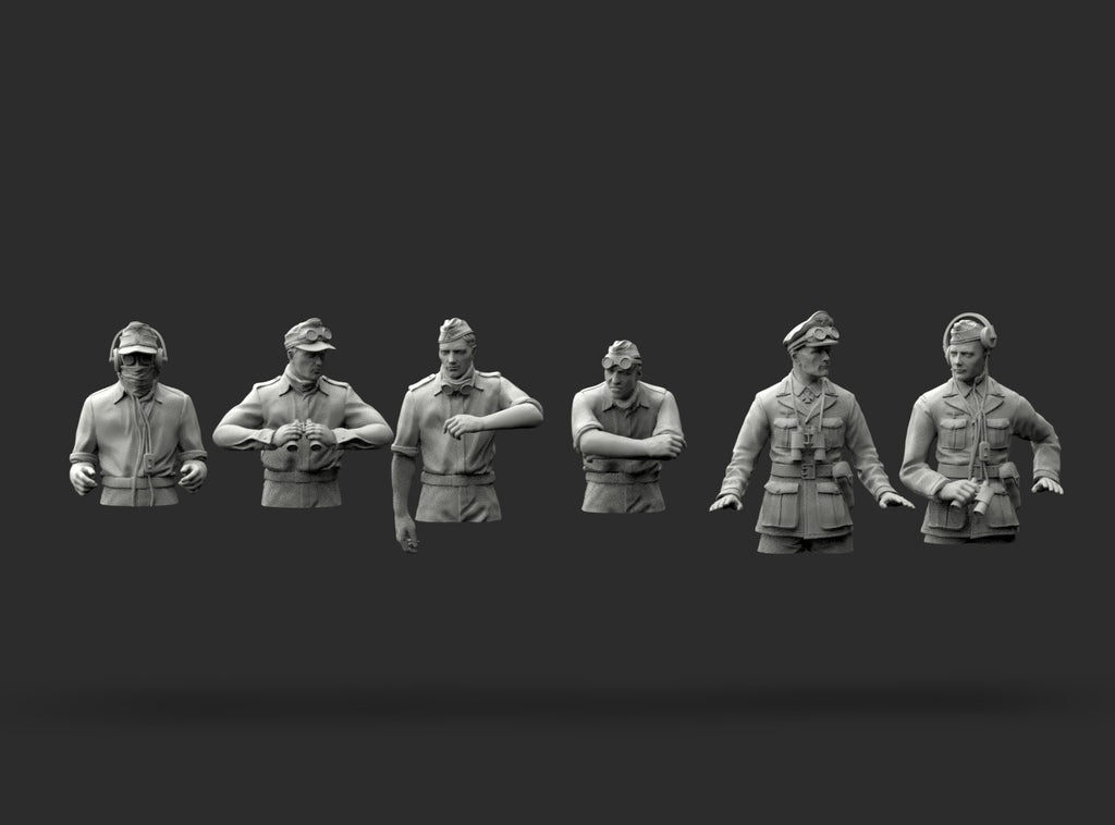Rommel e Staff Afrika Korps – Mezzi Busti