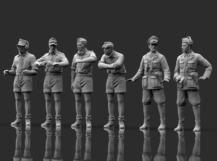 Rommel e Staff Afrika Korps WWII
