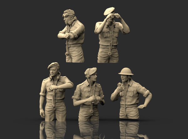 Carristi Britannici Mezzo Busto Nord Africa WWII