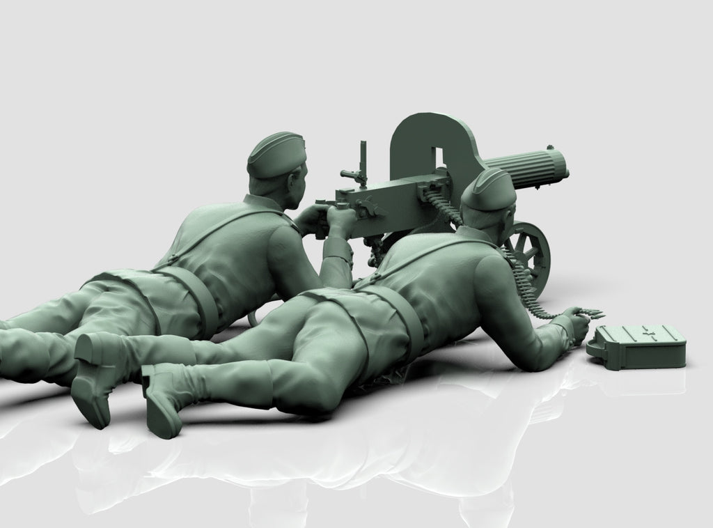 Mitraglieri Sovietici con Maxim M1910 WWII