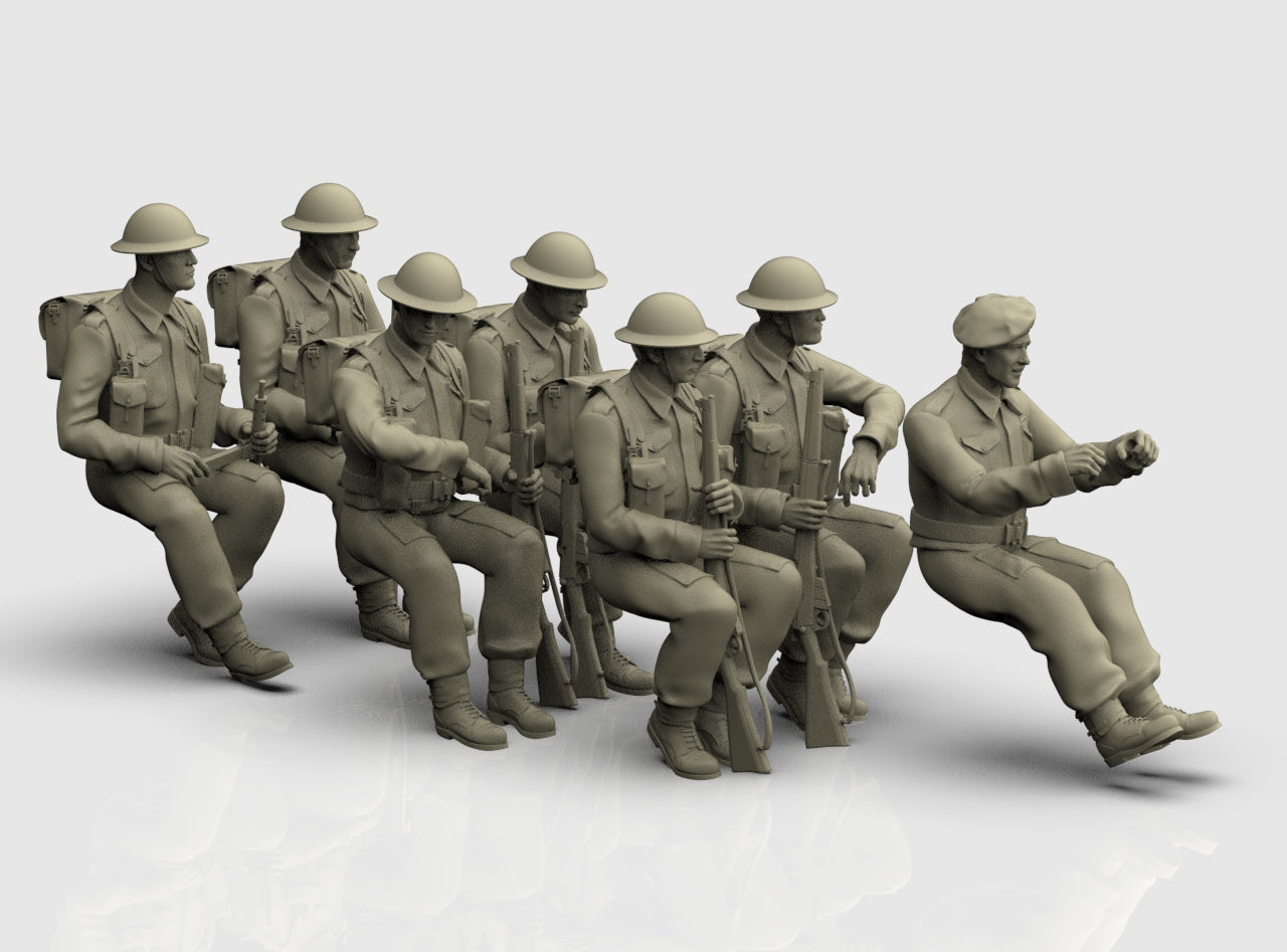 Fanteria Britannica su Trasporto Truppe WWII