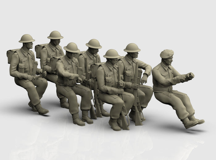 Fanteria Britannica su Trasporto Truppe WWII