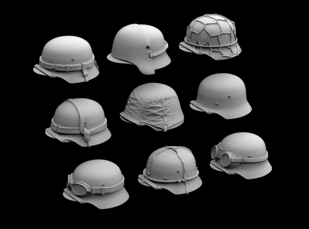 Set 9 Elmetti Tedeschi WWII