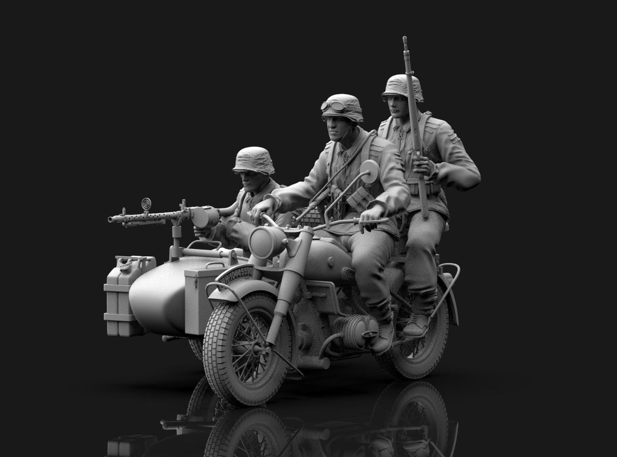 BMW R75 Tedesca con MG WWII