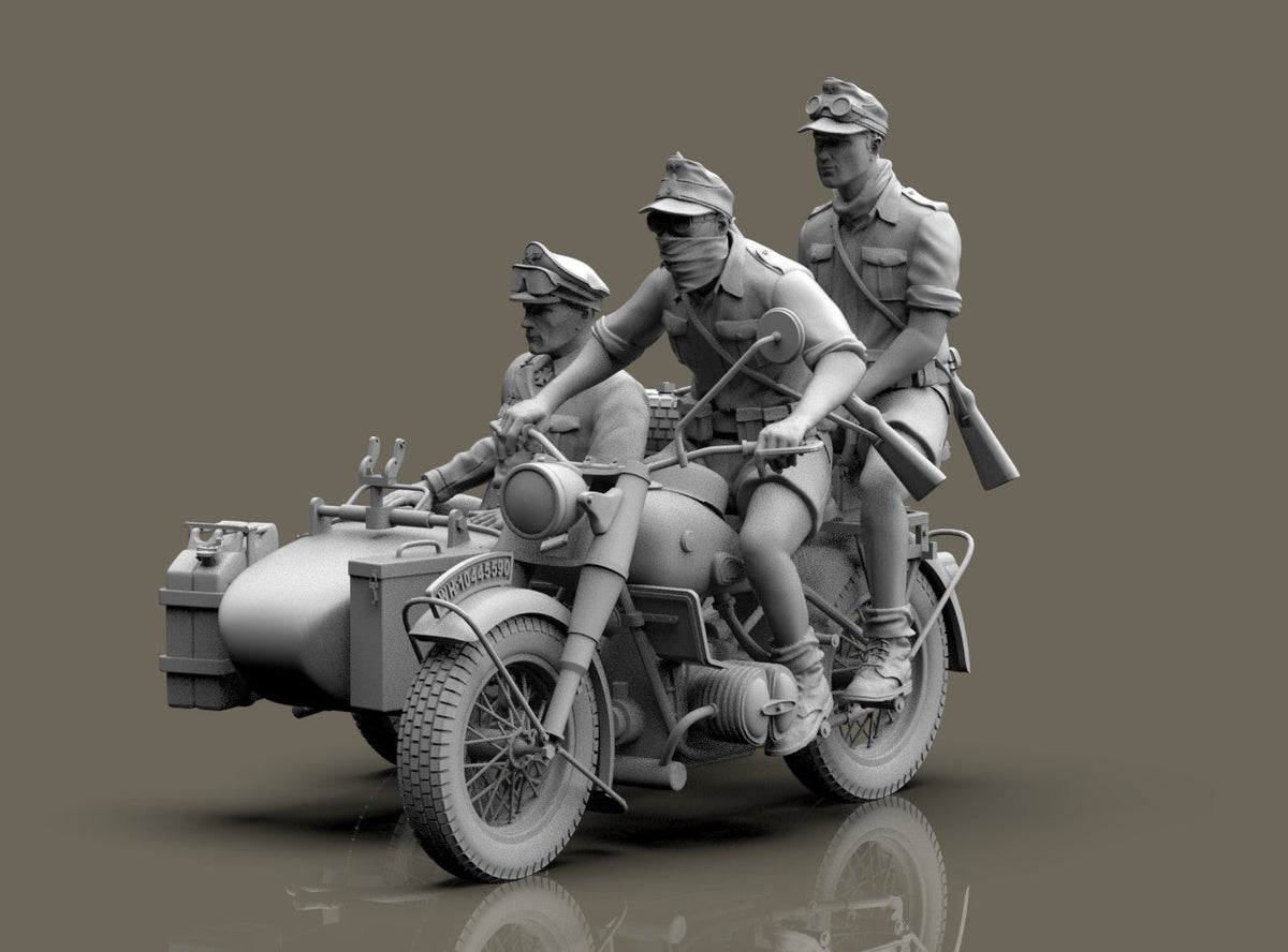 Rommel con BMW R75 Afrika Korps WWII