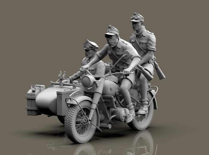 Rommel con BMW R75 Afrika Korps WWII