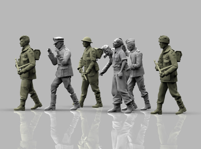 Prigionieri Tedeschi con Scorta Britannica WWII