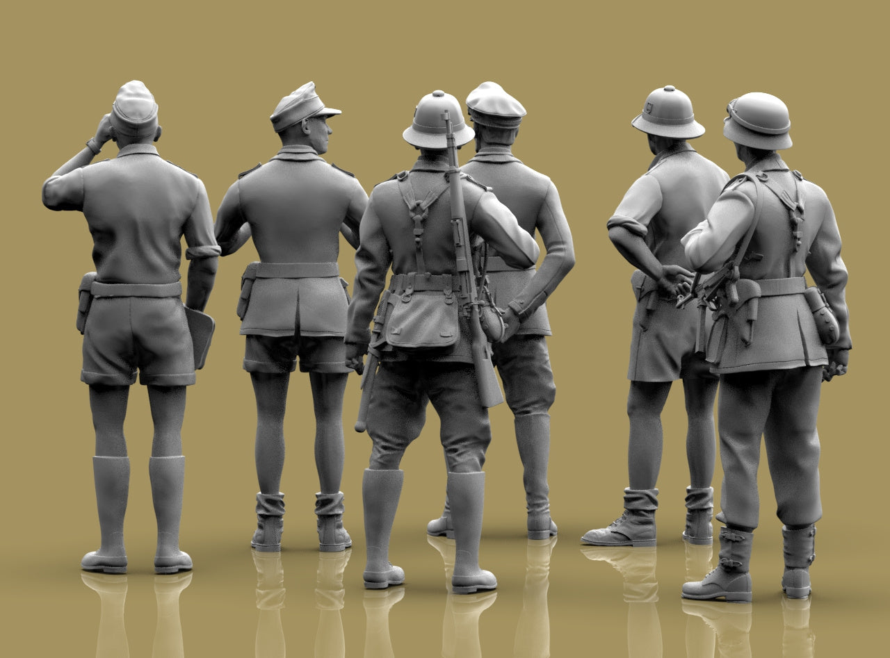 Rommel e Staff Afrika Korps WWII