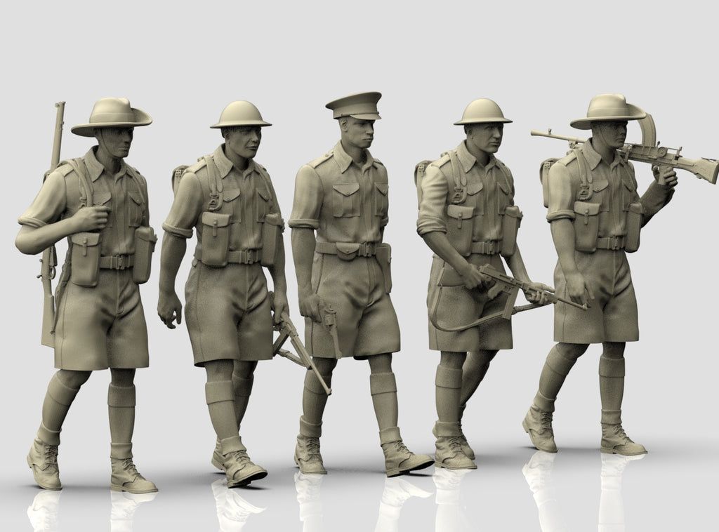 Fanteria Britannica in Nord Africa WWII
