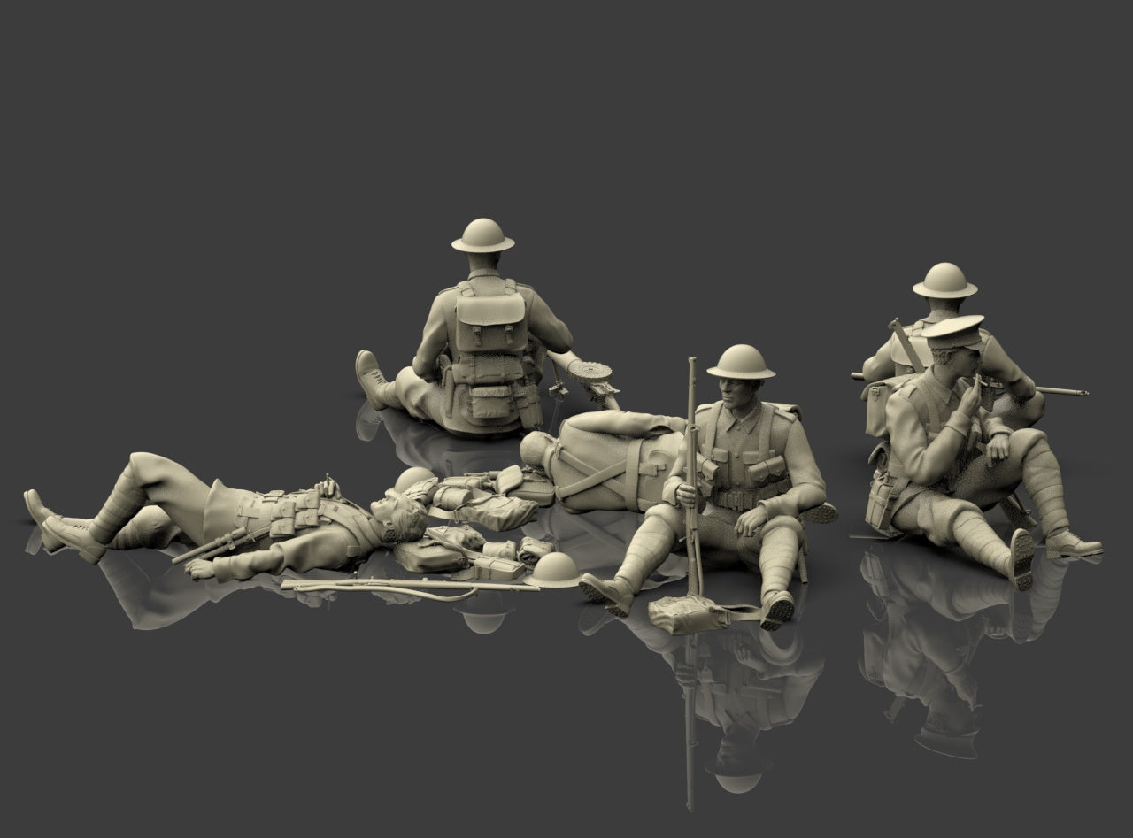 Fanteria Britannica WWI a Riposo