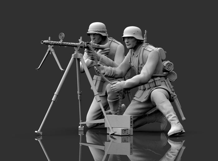 Squadra Tedesca con MG 34 Fissa WWII
