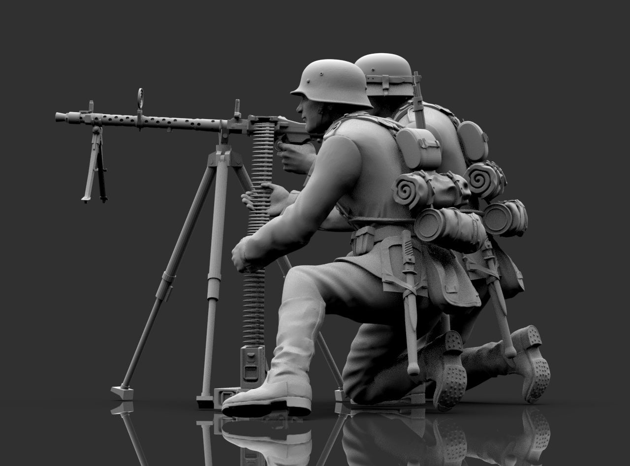 Squadra Tedesca con MG 34 Fissa WWII