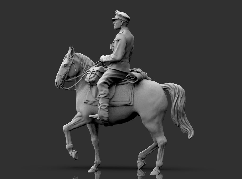 Ufficiale Tedesco a Cavallo WWII