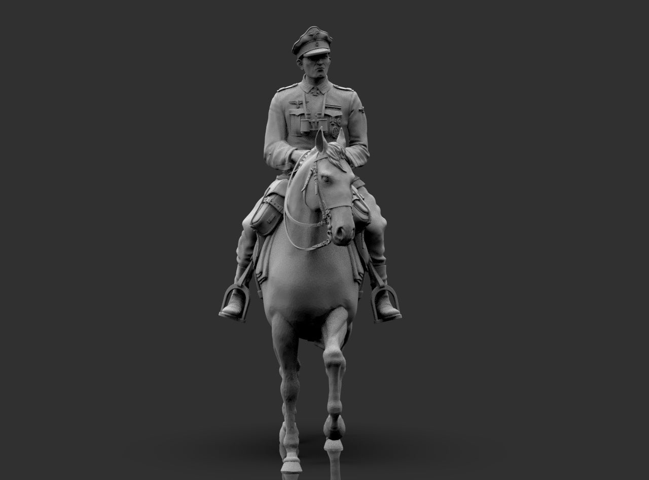 Ufficiale Tedesco a Cavallo WWII