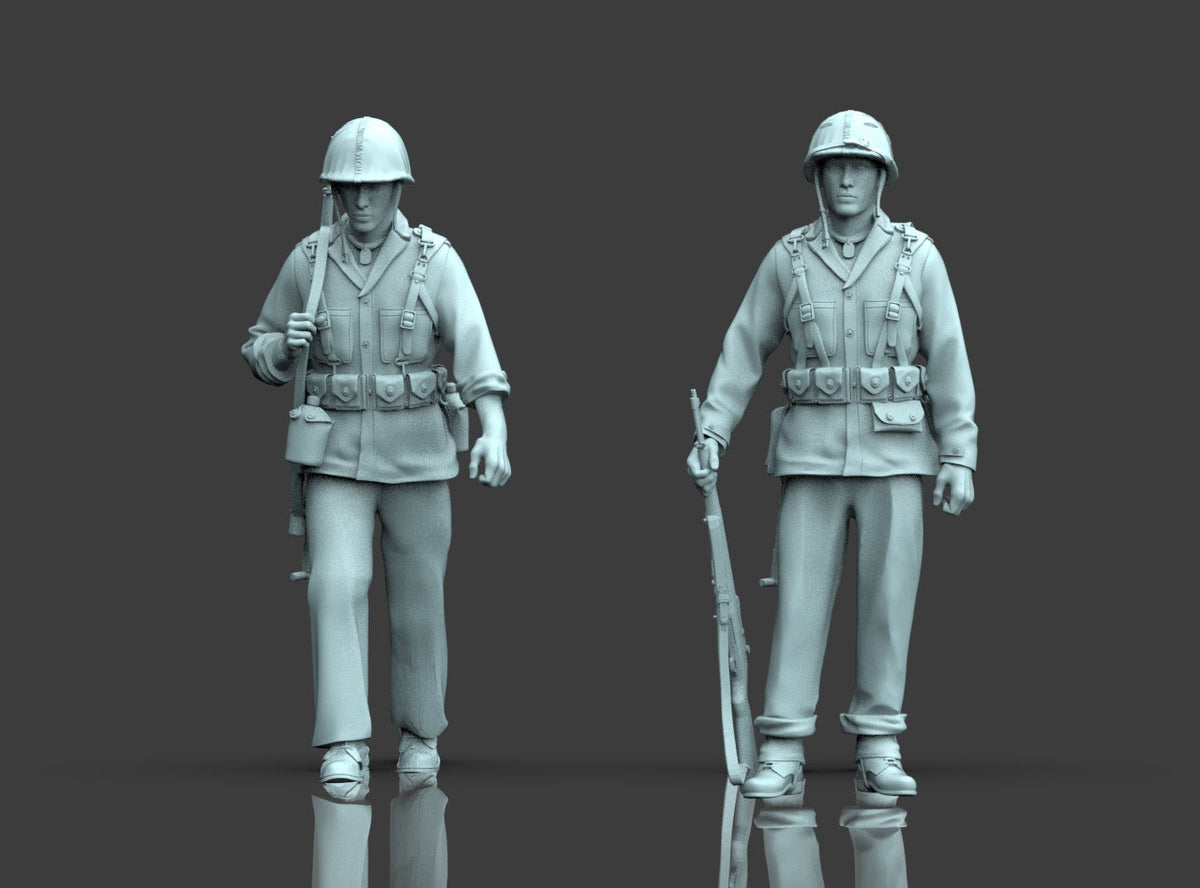 Fanteria Americana in Ispezione WWII