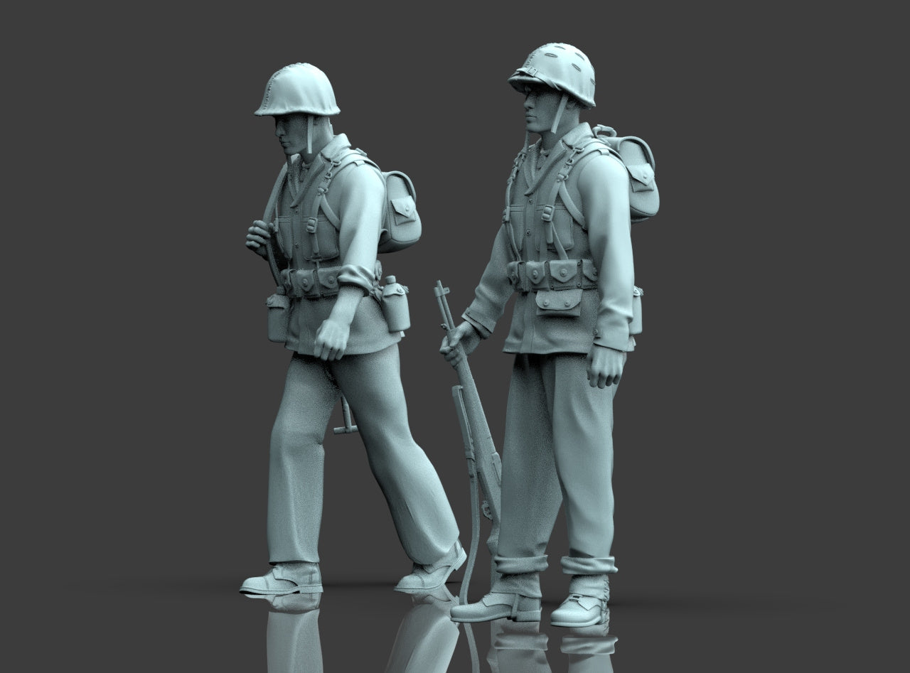 Fanteria Americana in Ispezione WWII