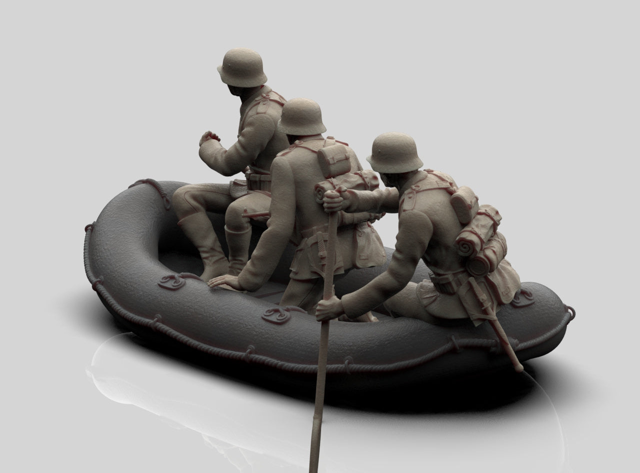 Genieri Tedeschi con Zattera WWII