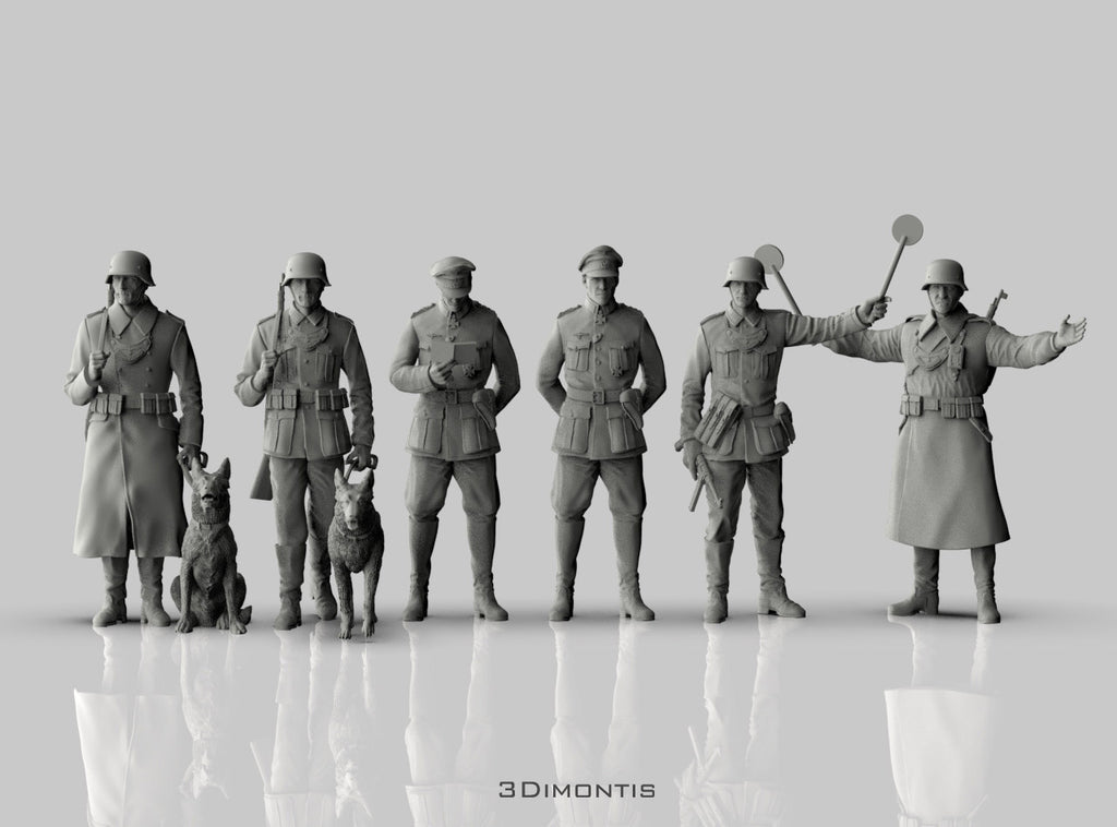 Polizia Tedesca con Cani WWII