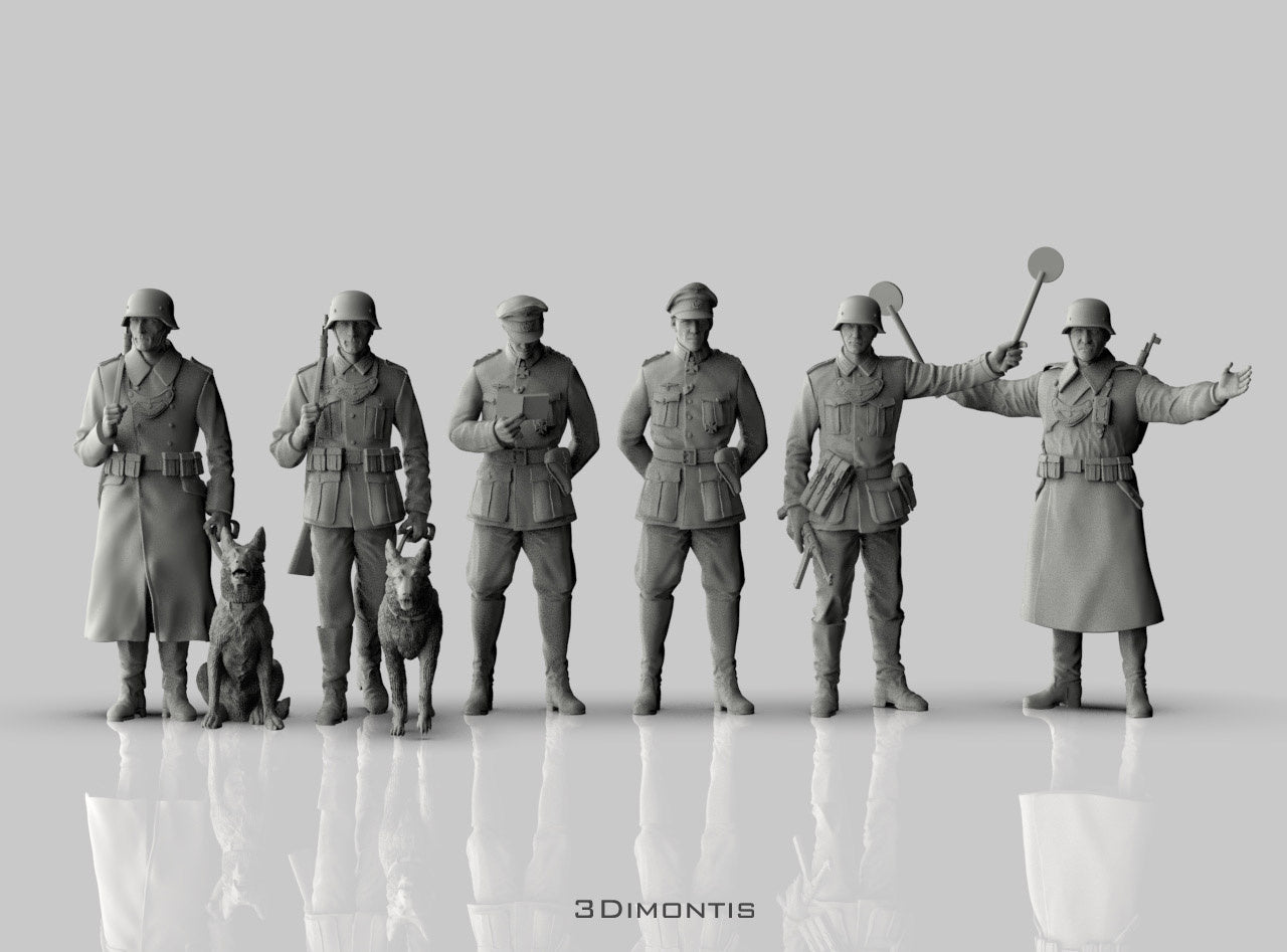 Polizia Tedesca con Cani WWII