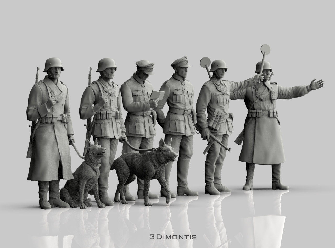 Polizia Tedesca con Cani WWII