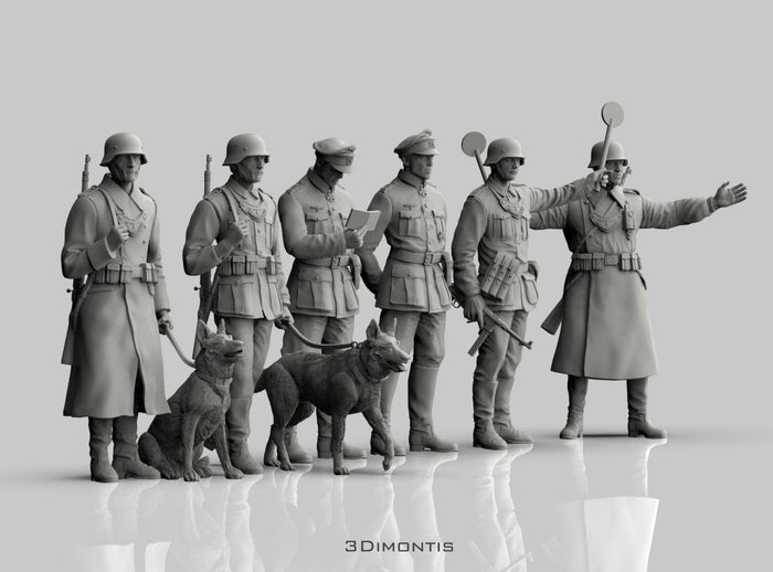 Polizia Tedesca con Cani WWII