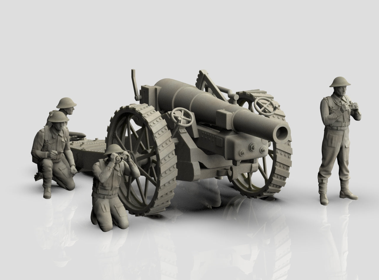 British artiglieria  con Howitzer Mark VI UK