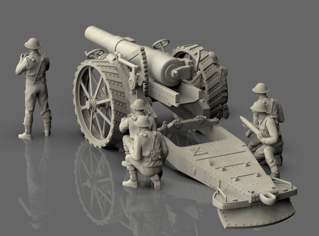 British artiglieria  con Howitzer Mark VI UK