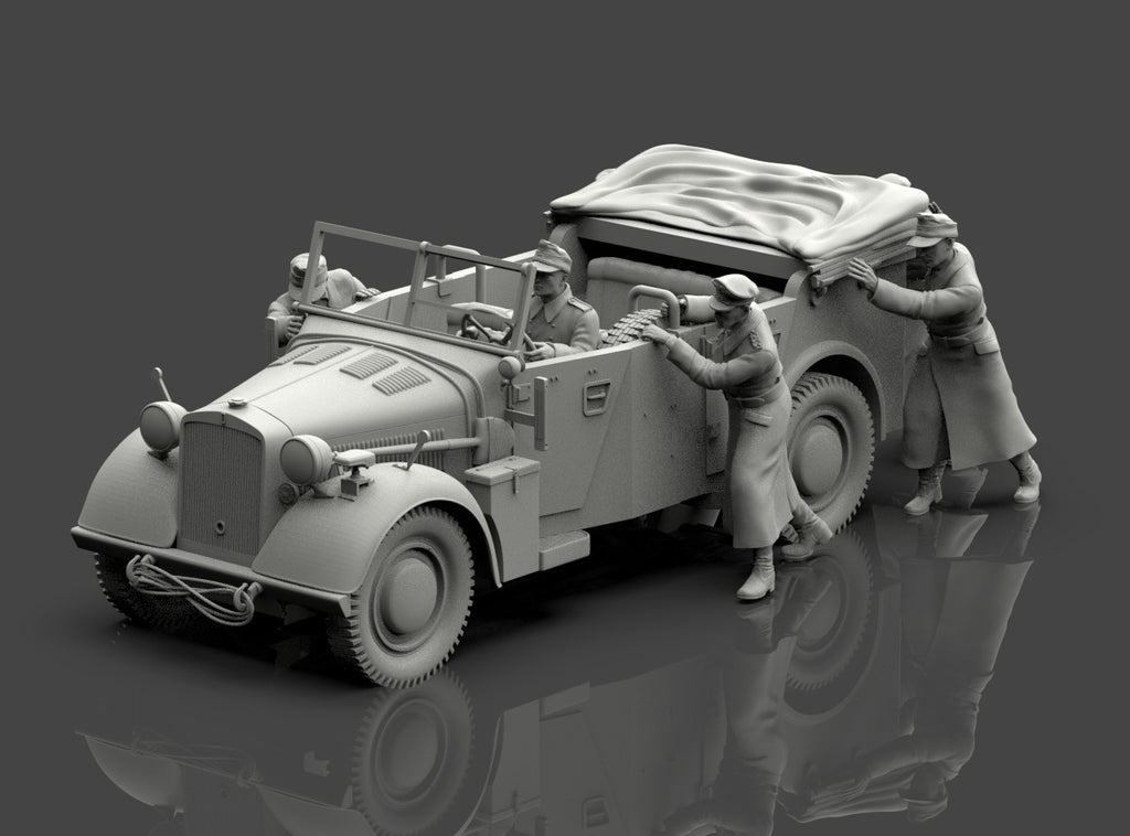 Horch 901 Rommel con Equipaggio WWII
