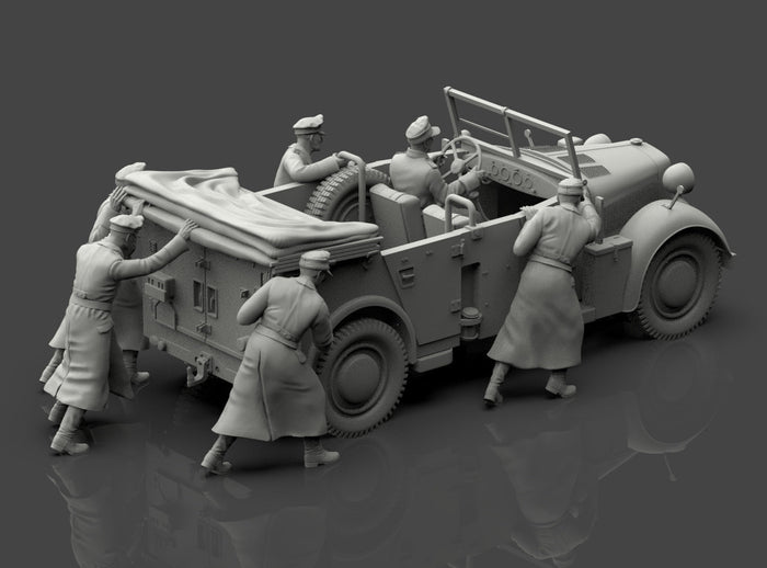Horch 901 Rommel con Equipaggio WWII