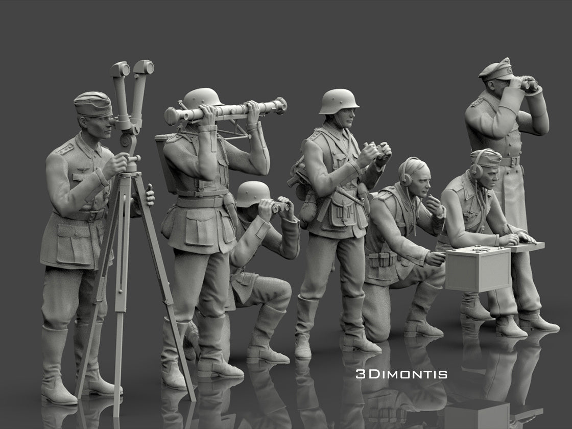 Squadra Tedesca Osservazione Tiro WWII