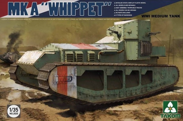 1/35 MK A "Whippet" WWI Medium Tank