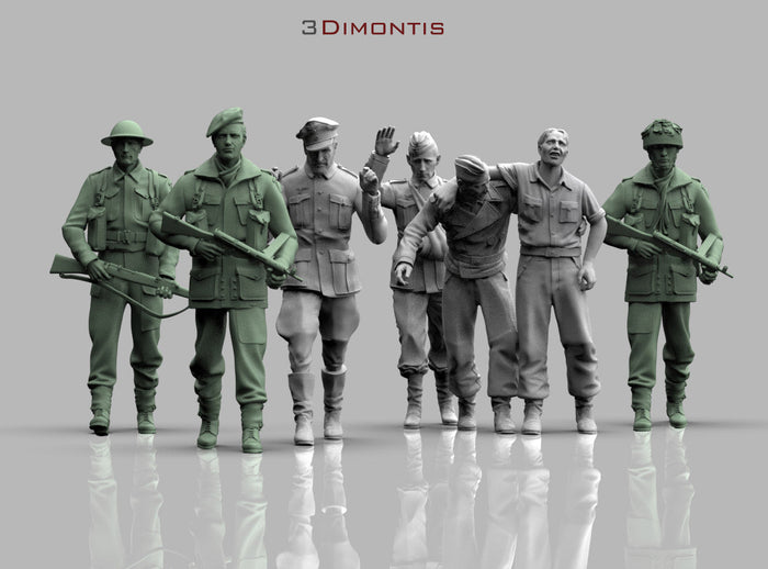 Prigionieri Tedeschi con Scorta Britannica WWII