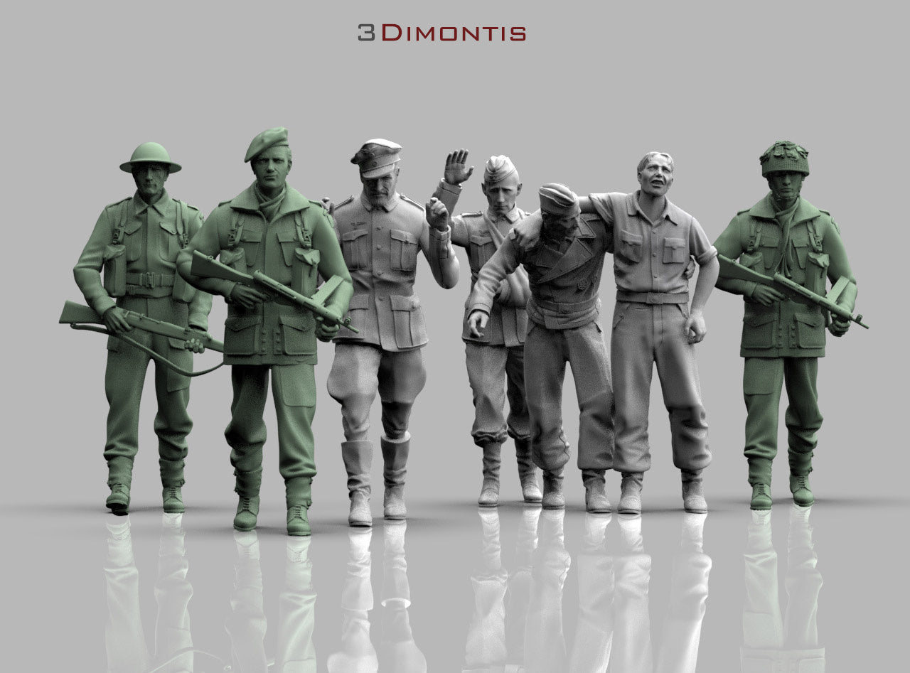 Prigionieri Tedeschi con Scorta Britannica WWII