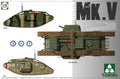 1/35 WWI Heavy Battle Tank MarkV 3 in 1