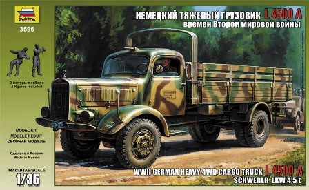 1/35 German Heavy 4WD Cargo Truck Schwerer LKW 4,5T L4500A