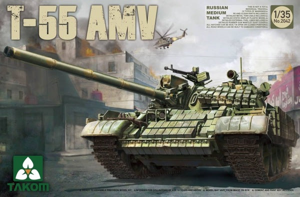 1/35 Russina Medium Tank T-55AMV