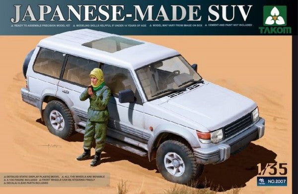 1/35 Japanese-made SUV with figure