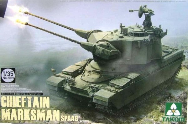 1/35 British Air-defense Weapon System Chieft Chieftain Marksman SPAAG