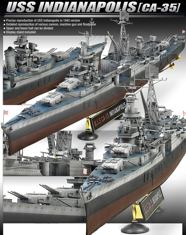 1/350 USS CA-35 Indianapolis - immagine 2