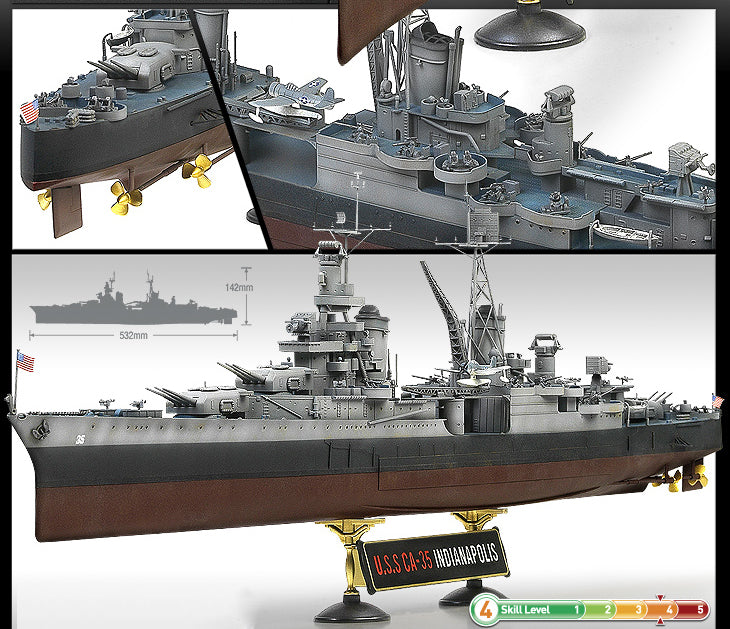 1/350 USS CA-35 Indianapolis - immagine 3