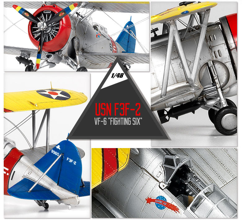 1/48 USN F3F-2 VF-6 "Fighting Six" - immagine 10