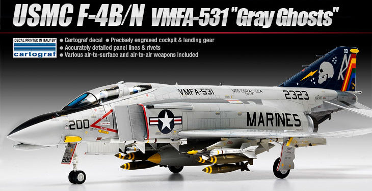 1/48 USMC F-4B/N VMFA-531 "Gray Ghosts"