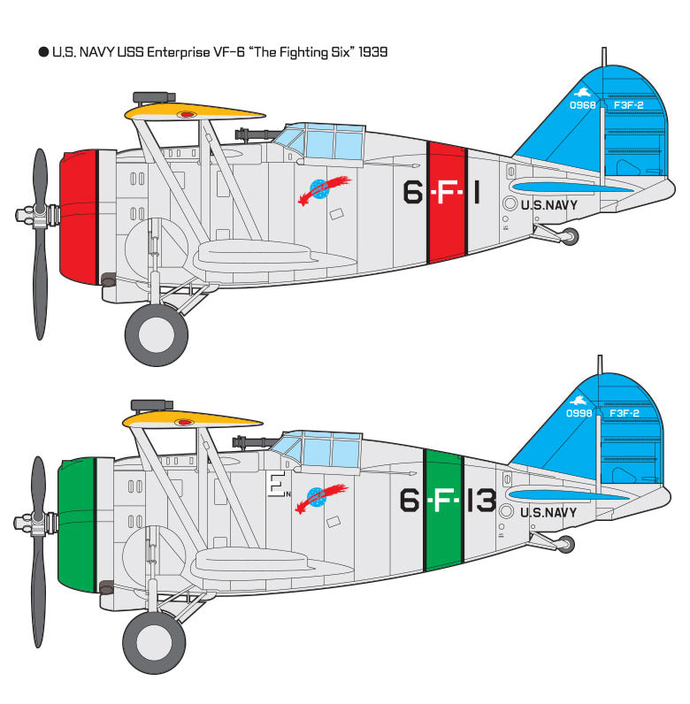 1/48 USN F3F-2 VF-6 "Fighting Six" - immagine 2