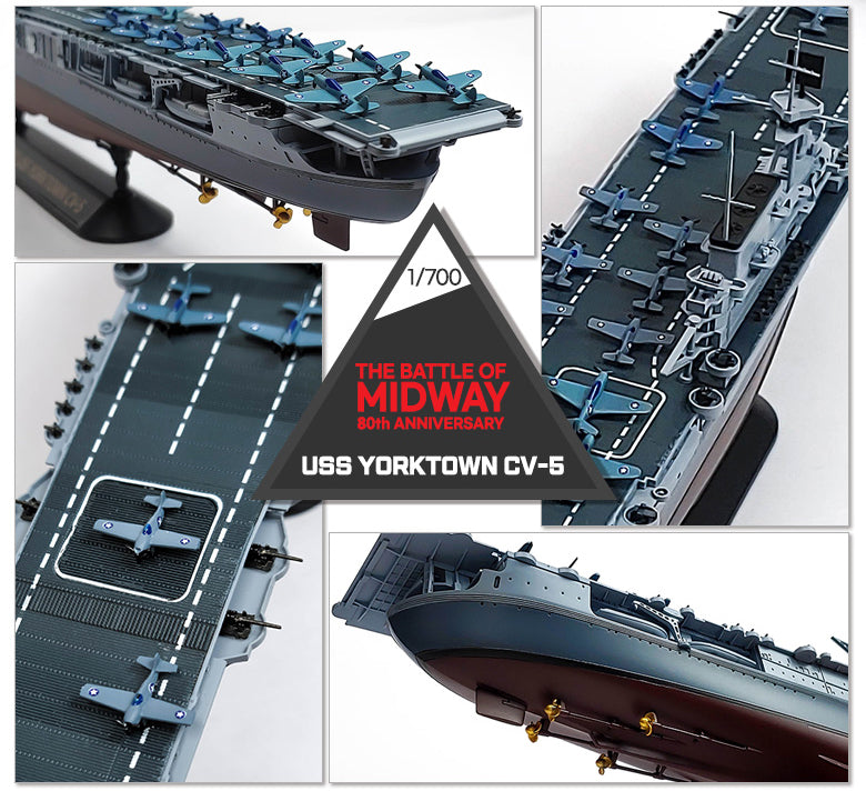 1/700 USS Yorktown CV-5 The Battle of Midway 80th Anniversary - immagine 7